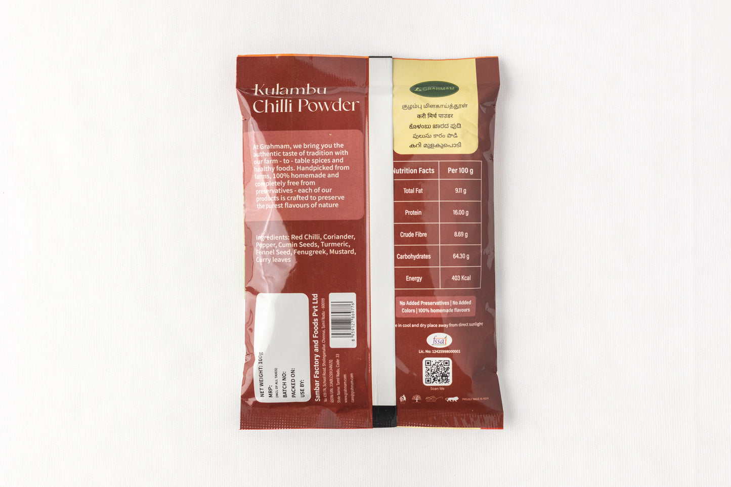 Kulambu Chilli Powder